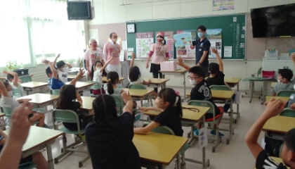 学校の授業に参加